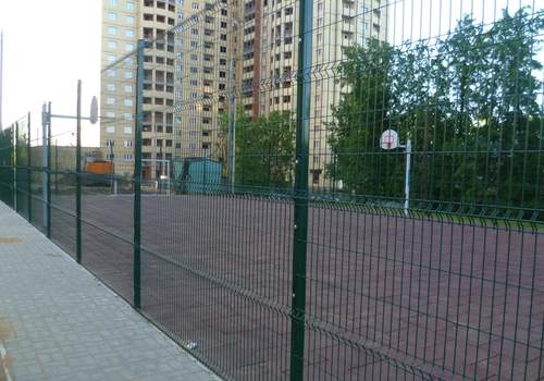 3Д забор для футбольной площадки в Москве