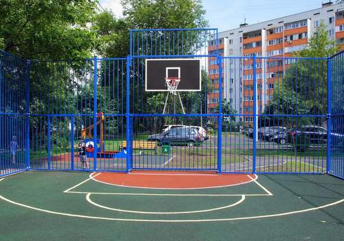 Забор Protect для баскетбольной площадки в Москве